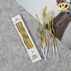 6pcs.Curved Birthday Candles - Gold