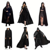 Halloween Women And Men, Elegant Gothic Solid Color Slit Hooded Cape
