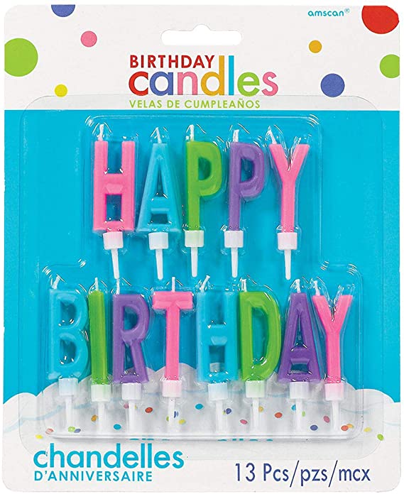 BRIGHTS HAPPY BIRTHDAY LETTER CANDLES