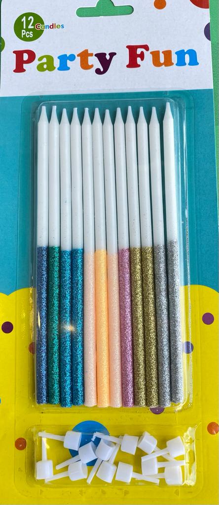 Mix Color Birthday Glitter Stick Candle