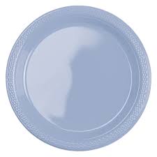 pastel blue 7 inch plate