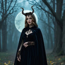 Halloween Devil Costume, Black 4 pcs set