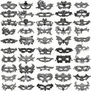 Halloween Lace Mask Venetian Eye Cover for Women