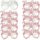 Bride To Be Rose Golden Party Glasses 10 pcs