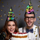 Rainbow Scratch Party Hats, Colorful DIY Birthday Cone Paper Hats