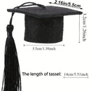 Mini Graduation Caps with Tassels 10 pcs