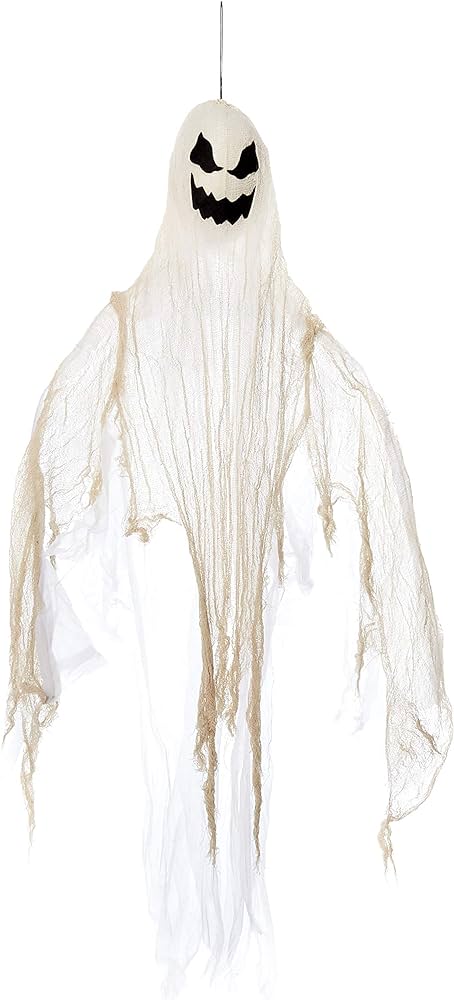 Ghost Hanging Prop Fabric & Plastic 5ft