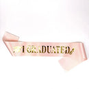 I Graduated" Satin Sash pink