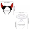 Halloween Angel Halo And Devil Horn Headbands 2 pcs