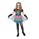 Neon Skeleton Tutu Dress Kids Halloween Costume Set