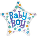 Baby Boy Star Foil Balloon
