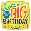 Happy Birthday Cake Foil Balloon
