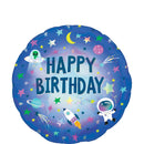 Happy Birthday Outer Space Foil Balloon