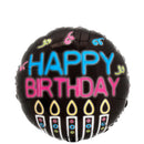 Neon Birthday Foil Balloon