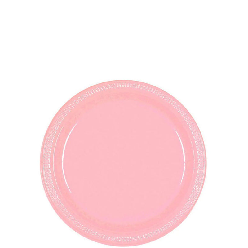 new pink 7 inch plate 20 pcs