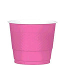 Bright Pink Plastic Cups 9oz, 20pcs