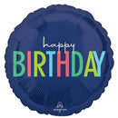 Modern Happy Birthday Foil Balloon