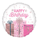 Pastel Birthday Happy Birthday Foil Balloon