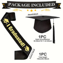 Graduation Cap  Set with 2025 Honor Sash