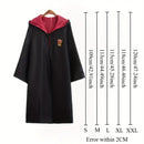 Harry Potter Adult Costume Robe & Cape with Iconic House Logos XL size