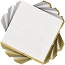 Frosty White with Hot Stamped Beverage Napkin 16count