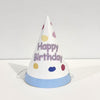 1pc. Polka Dot Party Hats - Pink,Blue & Purple