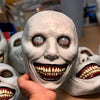 Halloween Horror Smiling Devil Scary White Mask