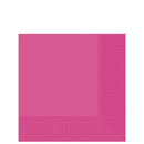Bright Pink 2-Ply Beverage Napkins 40cts