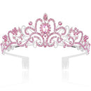 Girls' Birthday  Crystal Crown Pink color
