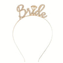 Bride head band  gold