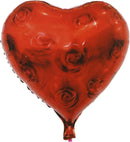 Metallic Red Heart Foil Balloon 18in