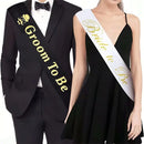 Fashionable Wedding Sashes, Bride To Be & Groom To Be,