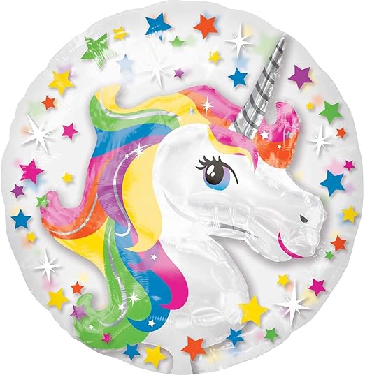 Multi colored unicorn insider foil balloon 60cm