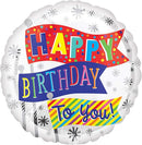 Happy birthday fun flags