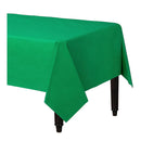 Festive Green Plastic Table Cover 54 x 108in