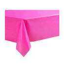 Bright Pink Plastic Table Cover