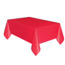 APPLE RED PLASTIC TABLECOVER