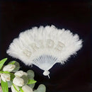 Bride to Be Elegant Pearl-Embellished Bridal Fan
