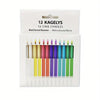 12-Pack Colored Flame Candles