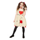 Voodoo Doll Dress Kids Halloween Girls Costume