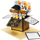 3D Pop-Up Graduation Card with Envelope & Note Card