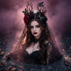 Skeleton Bride Headdress Halloween Costume Accessories for Kids and Adult