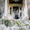 Halloween Spider Web Decorations with 50 Fake Spiders, Super Stretchy 200g