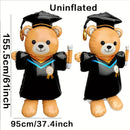 Large Standing Graduation Bear Balloon 61 inches