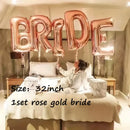 Rose Gold  Bride to Be Letter Foil Balloon Set 81.28 cm