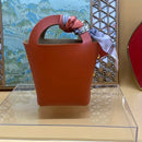 Mothers Day Artificial Leather Gift Packaging Small Handbag    Orange,
