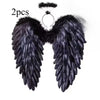 Black Angel Wings 2pcs Set