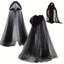 Witch Cape Cloak - Elegant Gothic Wedding veil