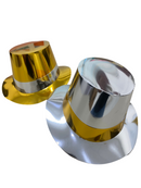 SILVER & GOLD FOIL PARTY TOP HATS