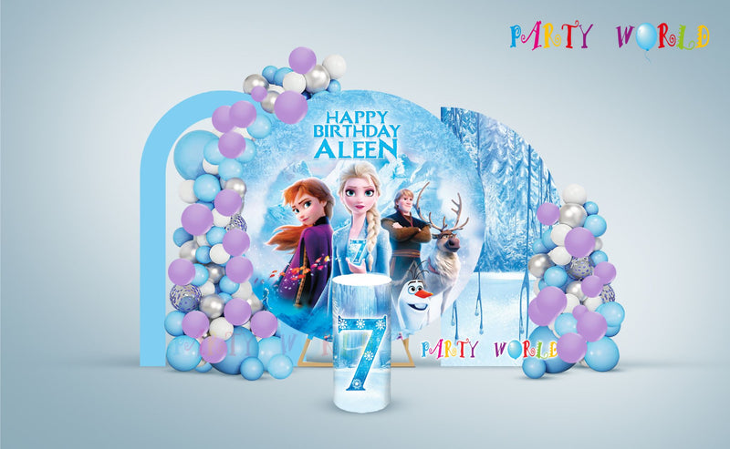 Frozen Themed Birthday Backdrop